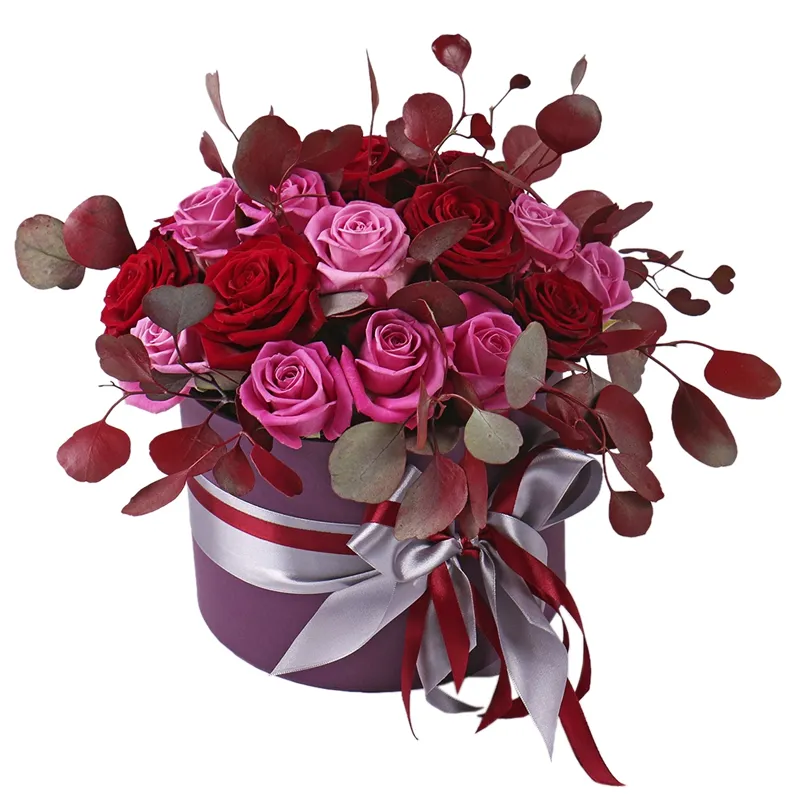 Цветы в коробке Сияние аметиста